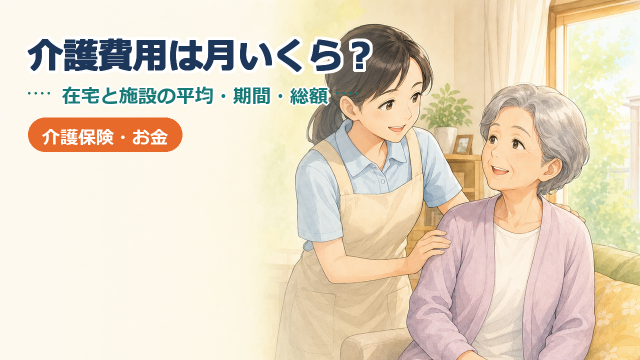 介護費用は月いくら？在宅と施設の平均・期間・総額の目安【2024年度調査】