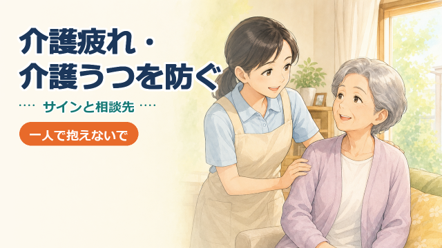 介護疲れ・介護うつを防ぐには｜サインと相談先・レスパイトの使い方