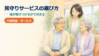 高齢者の見守りサービスの選び方｜「誰が駆けつけるか」で決まる